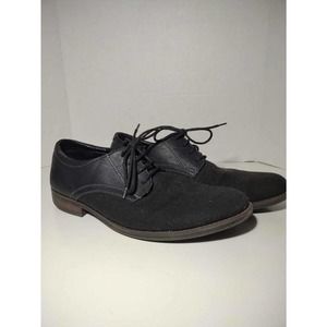 Perry Ellis Mens Harden Oxford Dress Shoes Black Round Toe Lace Up Low Top 12
